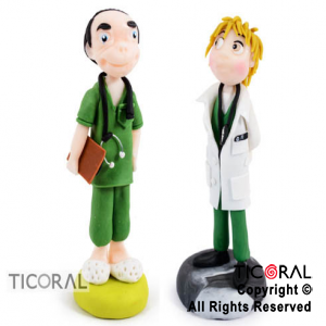 ADORNO PROFESION DOCTOR A. PORCELANA FRIA x 1